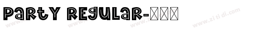 Party Regular字体转换